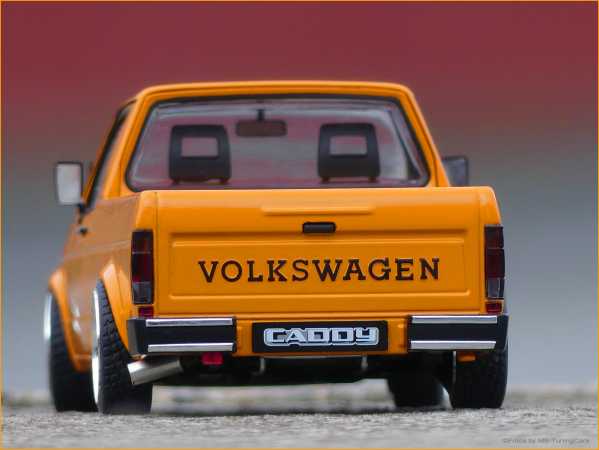 1:18 VW Caddy MK1 Baujahr 1982 Orange Diecast